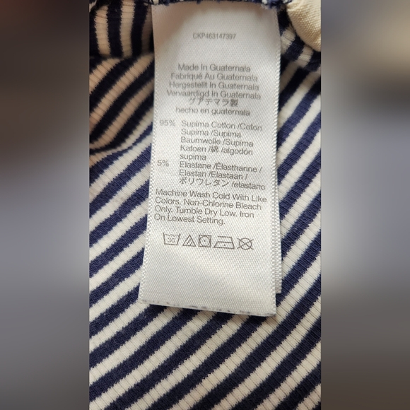 Madewell Navy and White Striped Tank Top.  Excellent Condition. Size XS - Picture 3 of 3